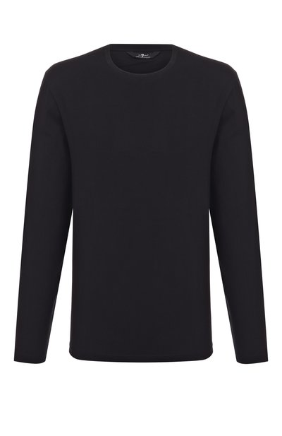 Мужская хлопковый лонгслив 7 FOR ALL MANKIND, арт. 7MLS1237-BLK