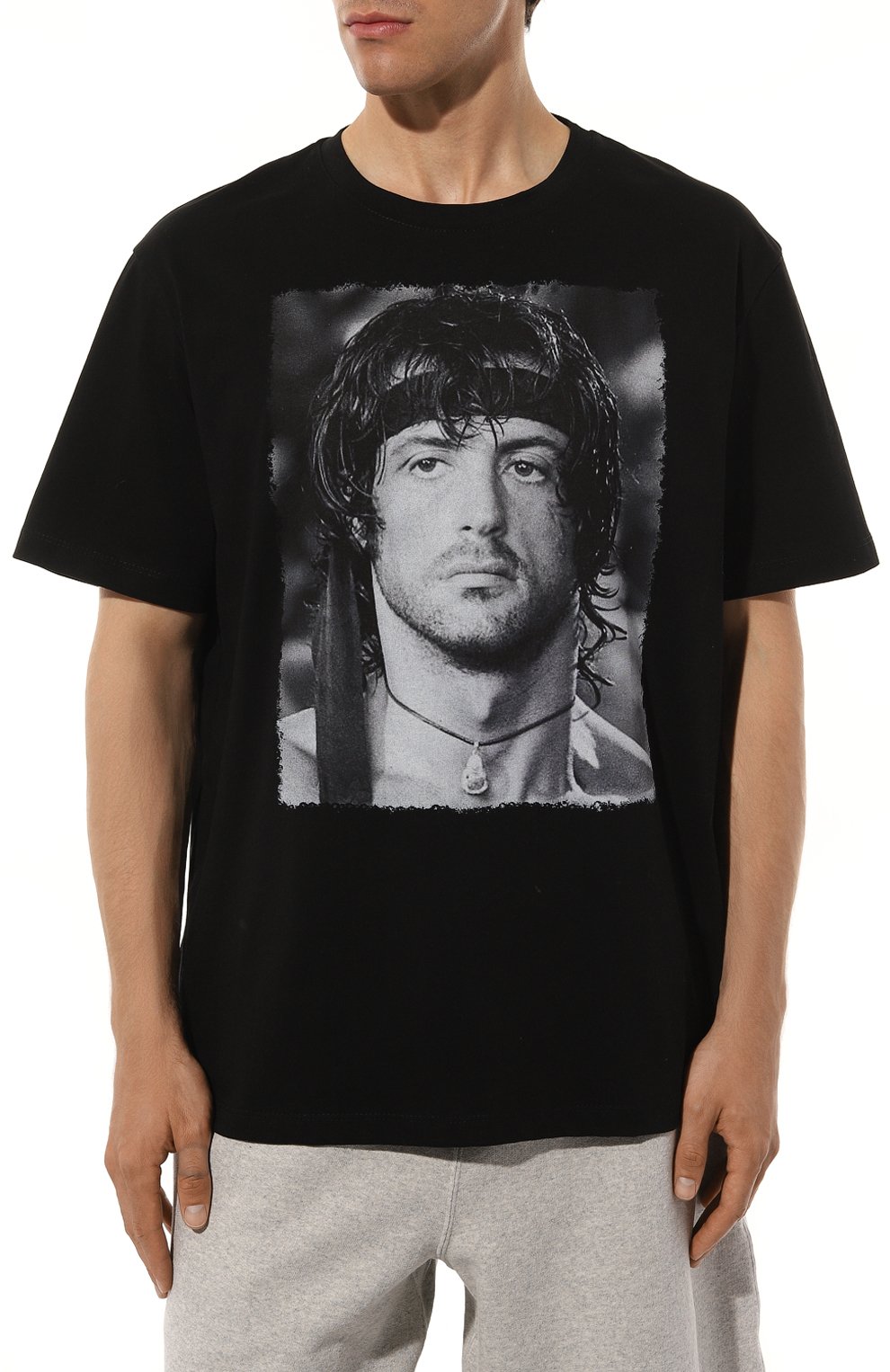 Хлопковая футболка BISIBIGLIO, арт. RAMB0 FACE, фото 3