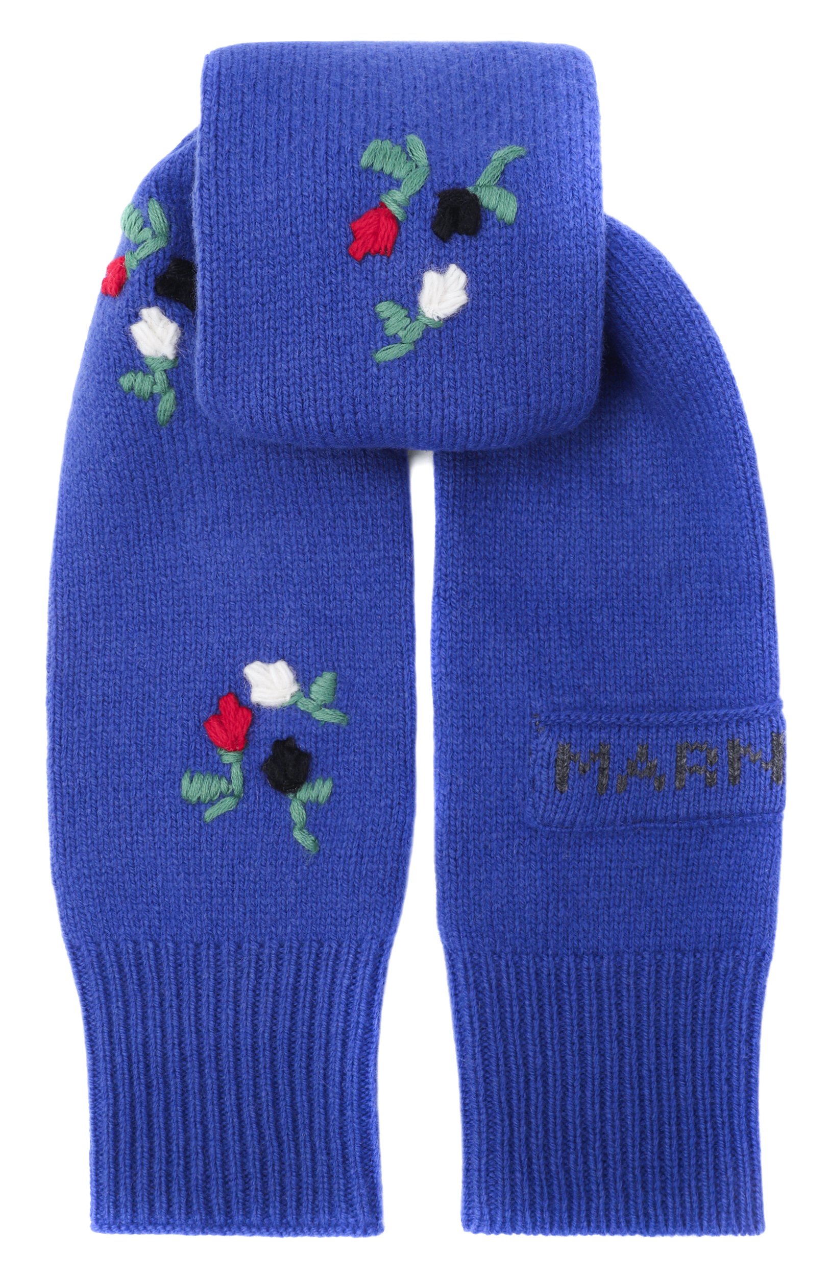 Шарф из шерсти и кашемира MARNI синего цвета по цене 88400 руб., арт. SCMC0152S0/UFZ415, фото 1 Шарф из шерсти и кашемира MARNI, арт. SCMC0152S0/UFZ415, фото 1