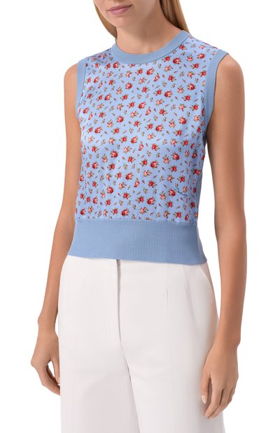 Шелковый топ DOLCE & GABBANA, арт. FXT43T/JBS0Q, фото 3