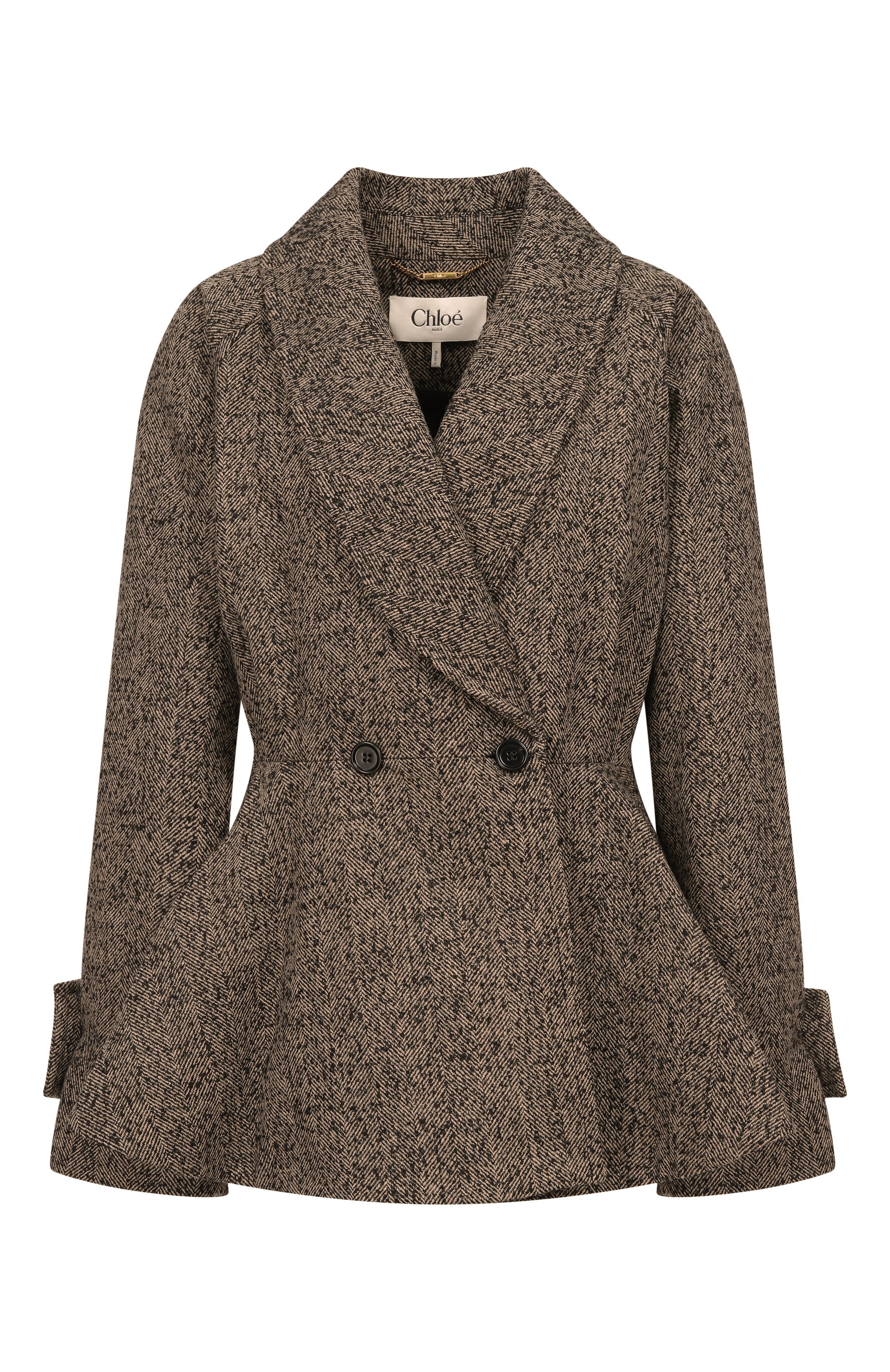 Шерстяное полупальто CHLOÉ, арт. CH26SMA60263, фото 1