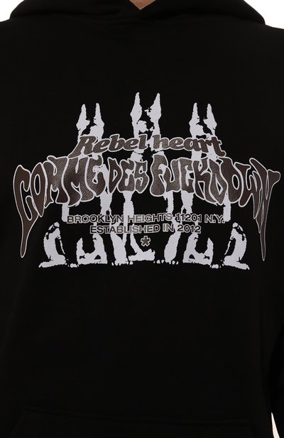 Хлопковое худи COMME DES FUCKDOWN, арт. CFABM01386, фото 5