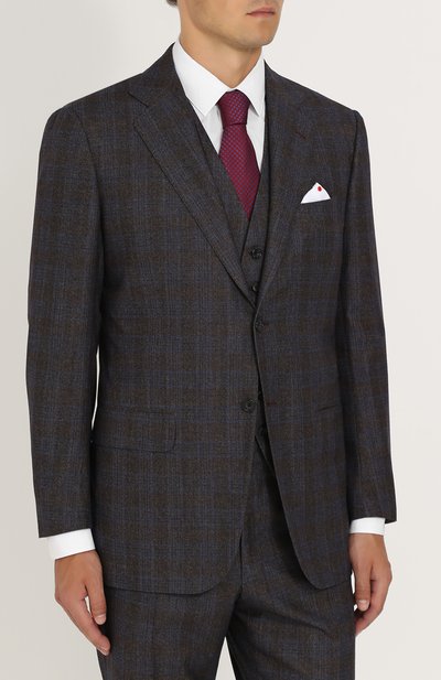 Шерстяной костюм-тройка KITON, арт. UAGL81K01X10, фото 2