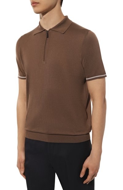 Шелковое поло COLOMBO, арт. MA00339/RIG/4-120SE-M, фото 3