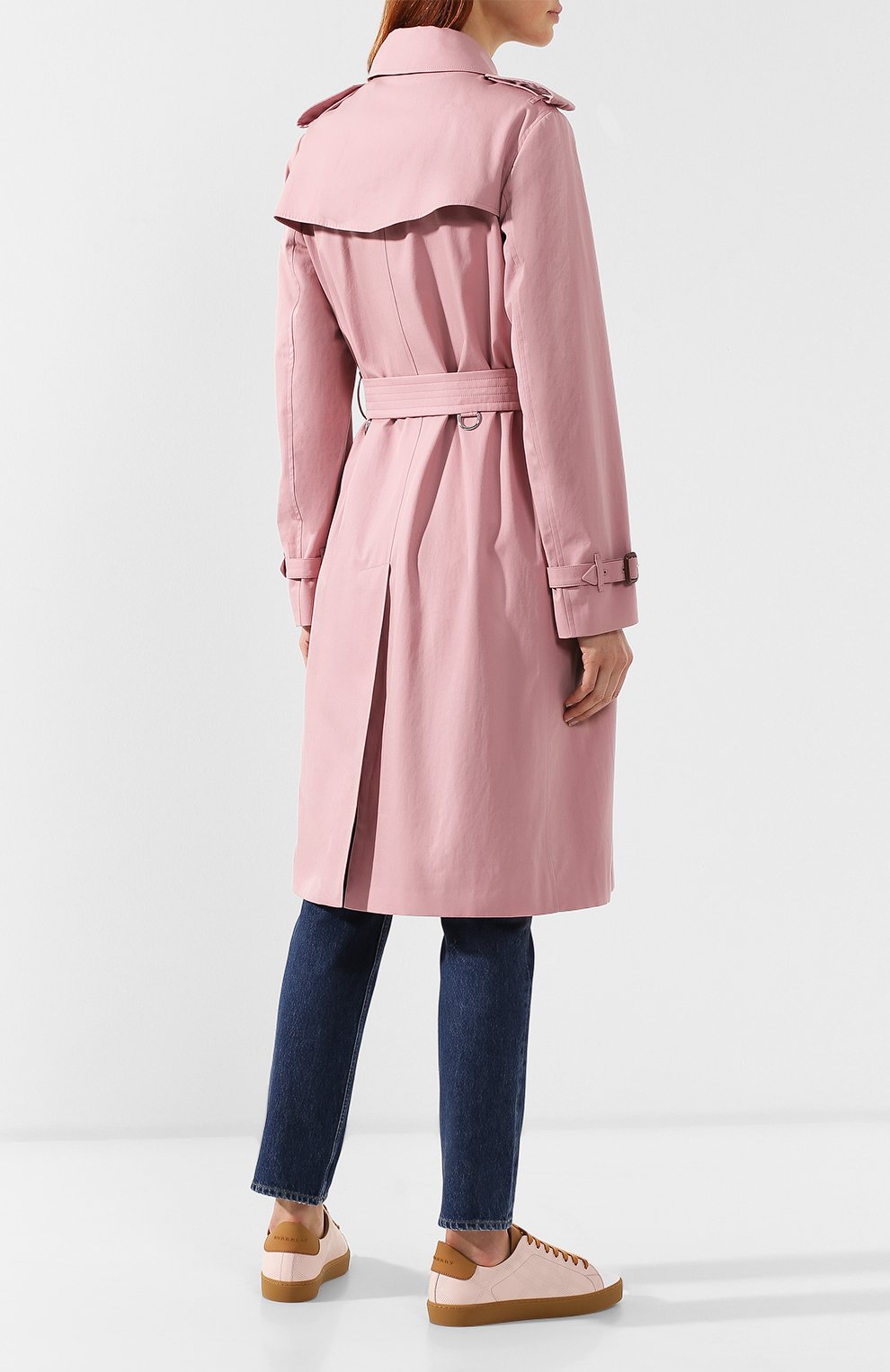 Хлопковый тренч kensington BURBERRY светло-розового цвета по цене 260000 руб., арт. 8003525, фото 4 Хлопковый тренч kensington BURBERRY, арт. 8003525, фото 4