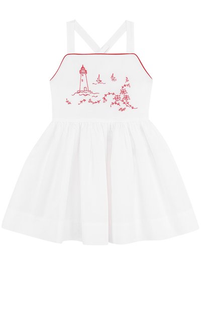 Хлопковый сарафан на бретельках с пуговицами на спине POLO RALPH LAUREN, арт. 311691368, фото 1