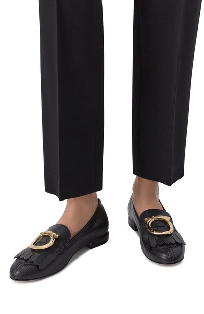 Кожаные лоферы maxi gancini FERRAGAMO, арт. 01K907/790, фото 2