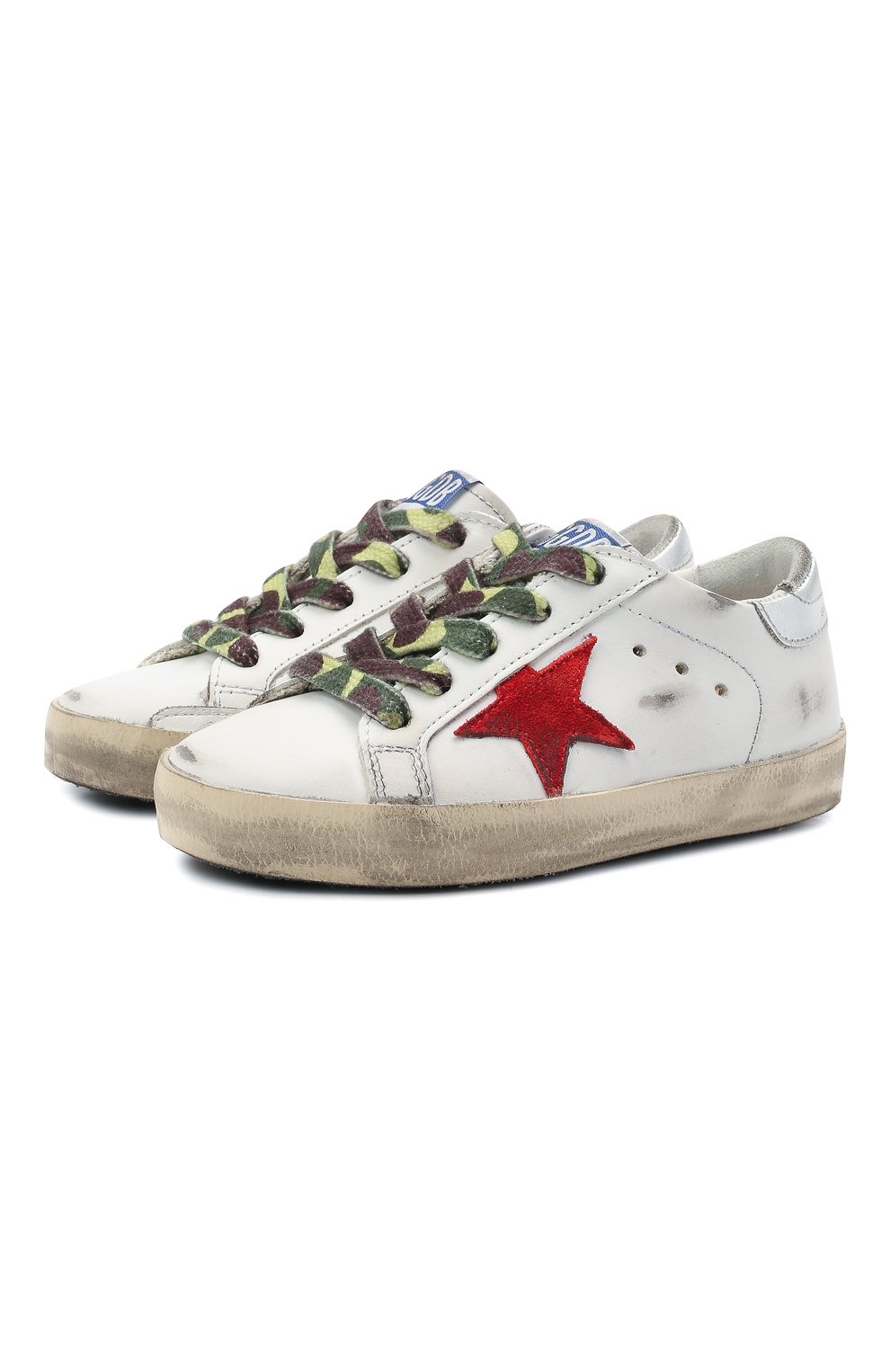 Кожаные кеды superstar GOLDEN GOOSE DELUXE BRAND, арт. GJF00101.F001157, фото 1