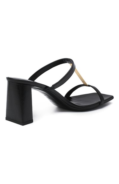 Кожаные мюли chloe BY FAR, арт. 20FWCHLMBLCRE, фото 4