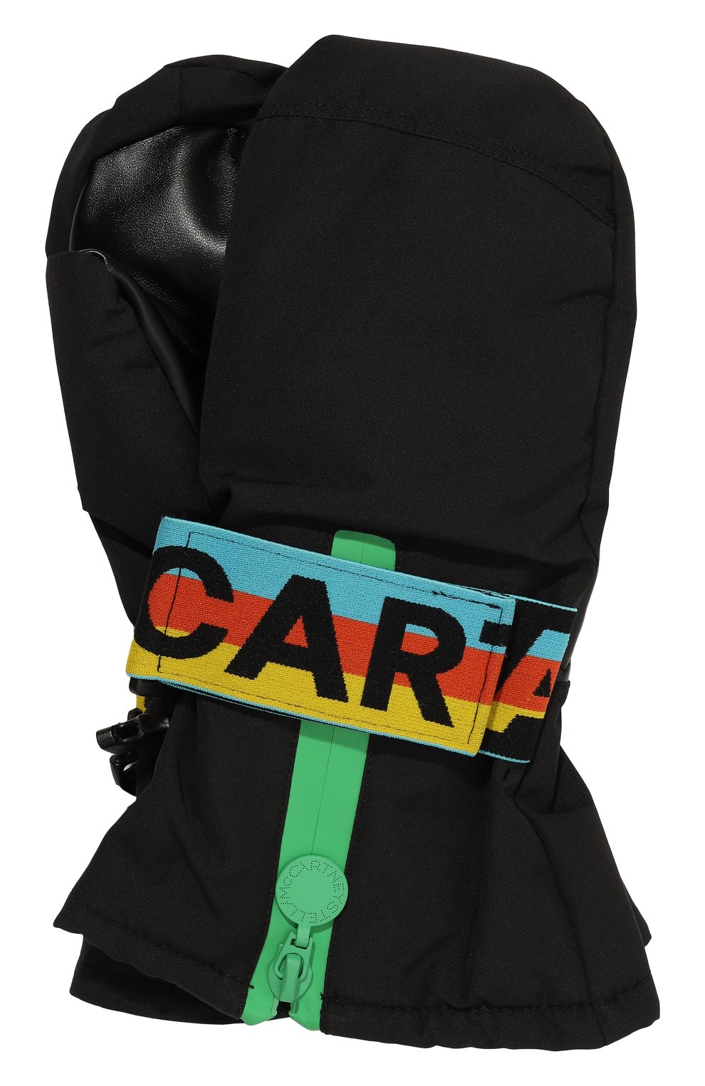 Утепленные варежки STELLA MCCARTNEY черного цвета по цене 9285 руб., арт. TV0P39, фото 1 Утепленные варежки STELLA MCCARTNEY, арт. TV0P39, фото 1