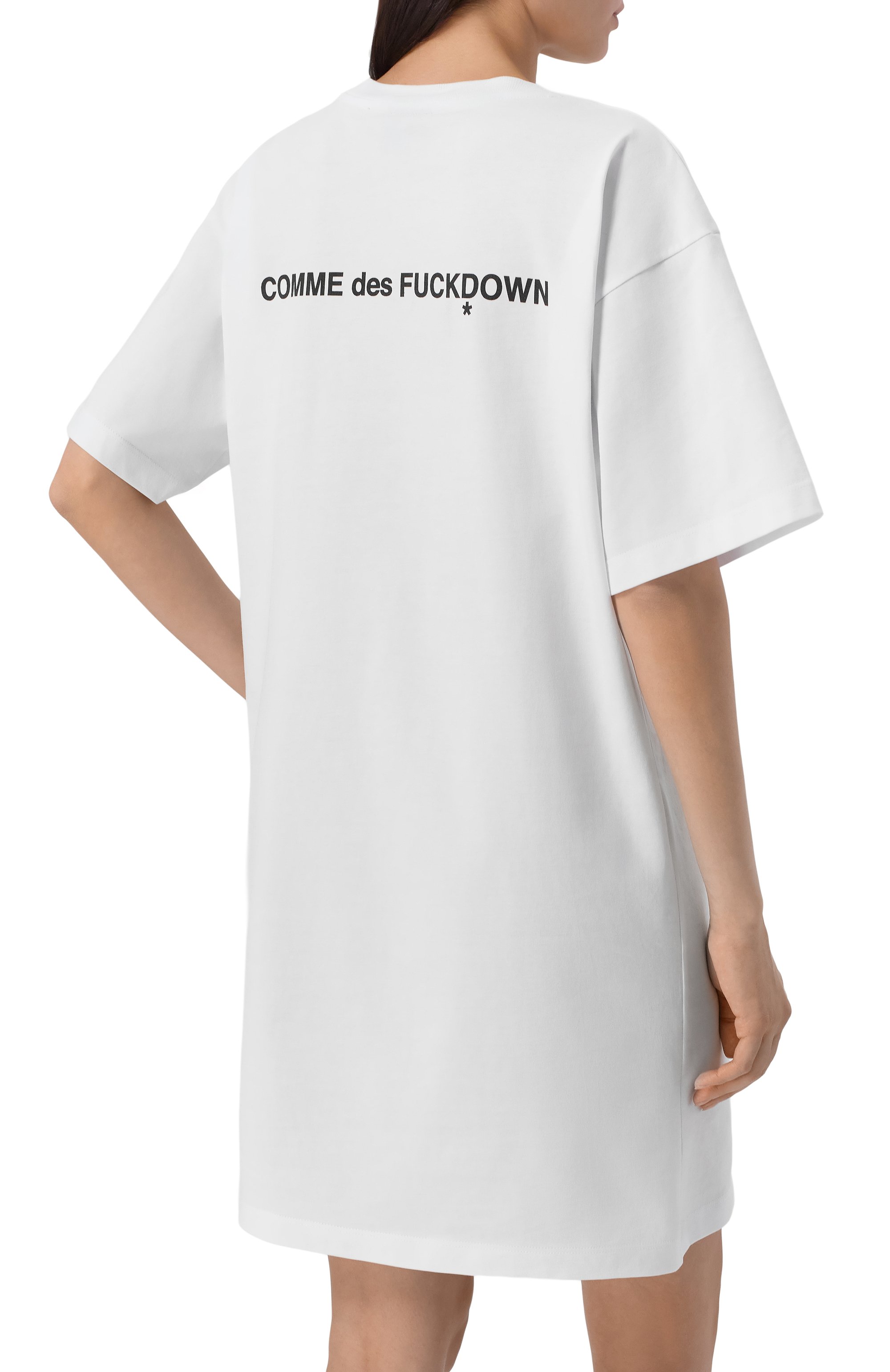 Хлопковое платье COMME DES FUCKDOWN, арт. CFABW01574, фото 4