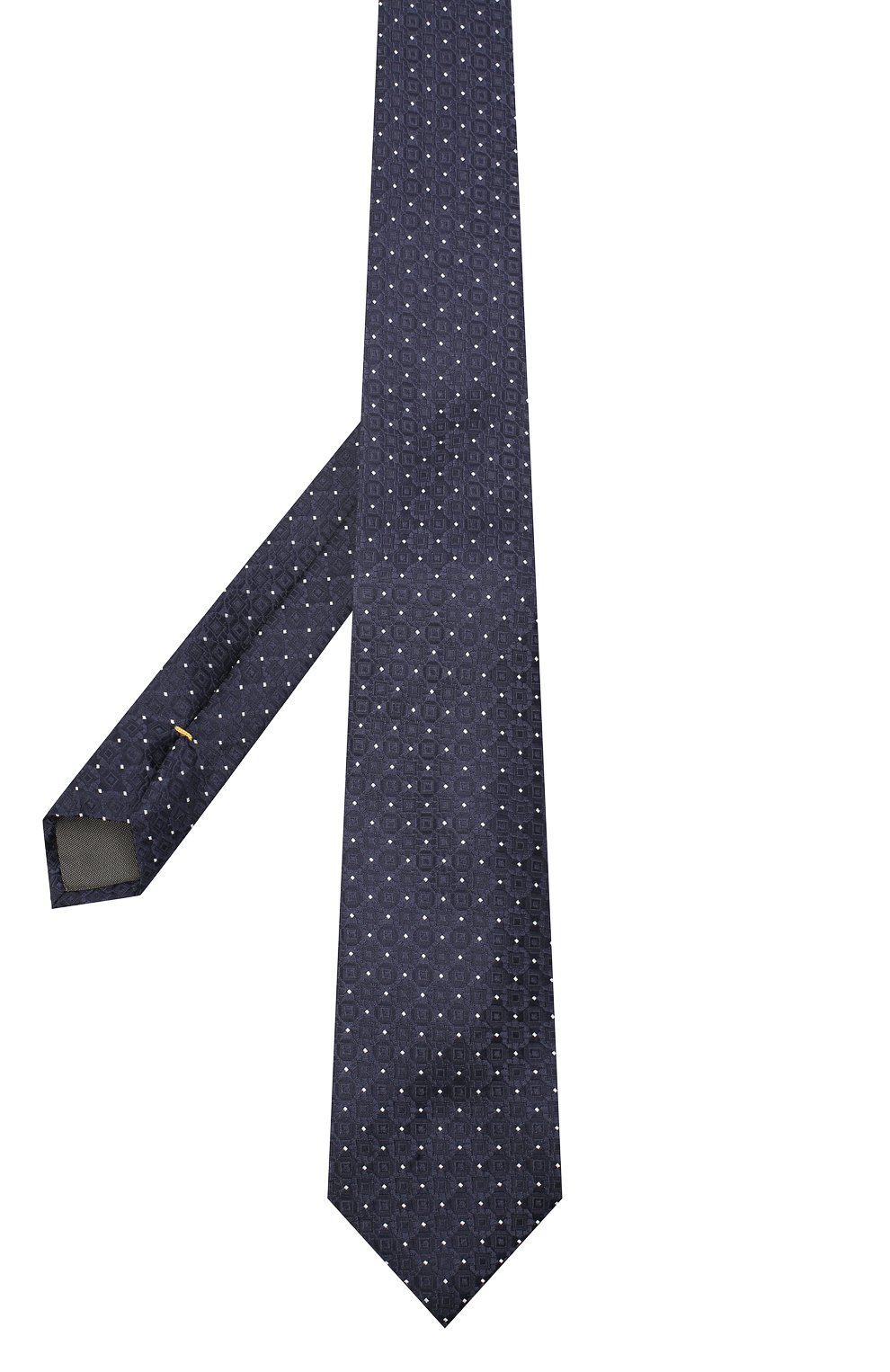 Шелковый галстук CANALI темно-синего цвета по цене 10550 руб., арт. 18/HJ02928, фото 2 Шелковый галстук CANALI, арт. 18/HJ02928, фото 2