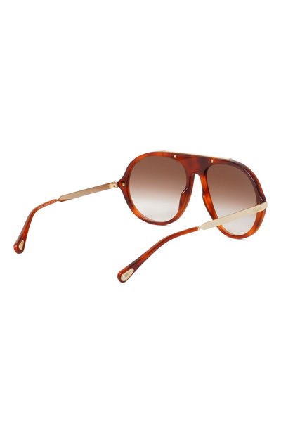 Солнцезащитные очки CHLOÉ коричневого цвета по цене 47800 руб., арт. CH0357S 002, фото 3 Солнцезащитные очки CHLOÉ, арт. CH0357S 002, фото 3
