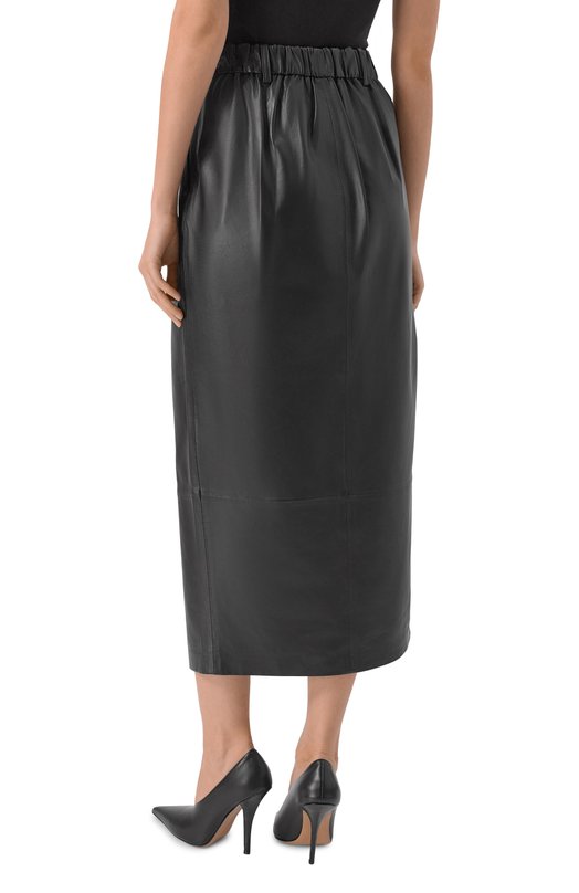 Кожаная юбка Freeage WW25.SK081.LETH.900 Чёрный  WW25.SK081.LETH.900 Фото 4