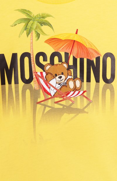 Хлопковая футболка MOSCHINO, арт. H7M04K/LAA01/4-8, фото 3