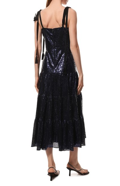 Платье с пайетками YANA DRESS синего цвета по цене 127000 руб., арт. 4-23/8-060-Н504, фото 4 Платье с пайетками YANA DRESS, арт. 4-23/8-060-Н504, фото 4