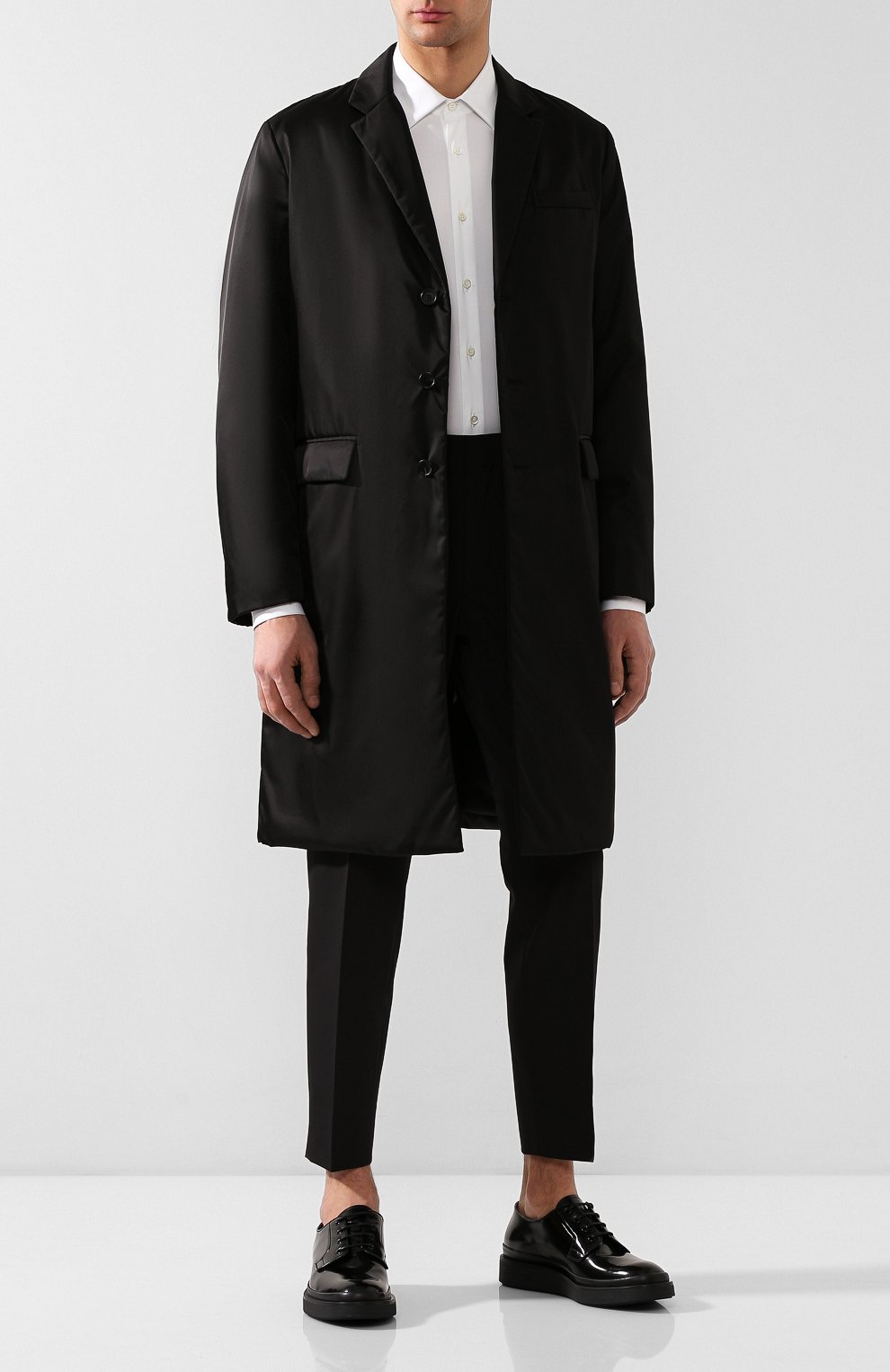 Кожаные дерби PRADA, арт. 2EE311-P39-F0002, фото 2