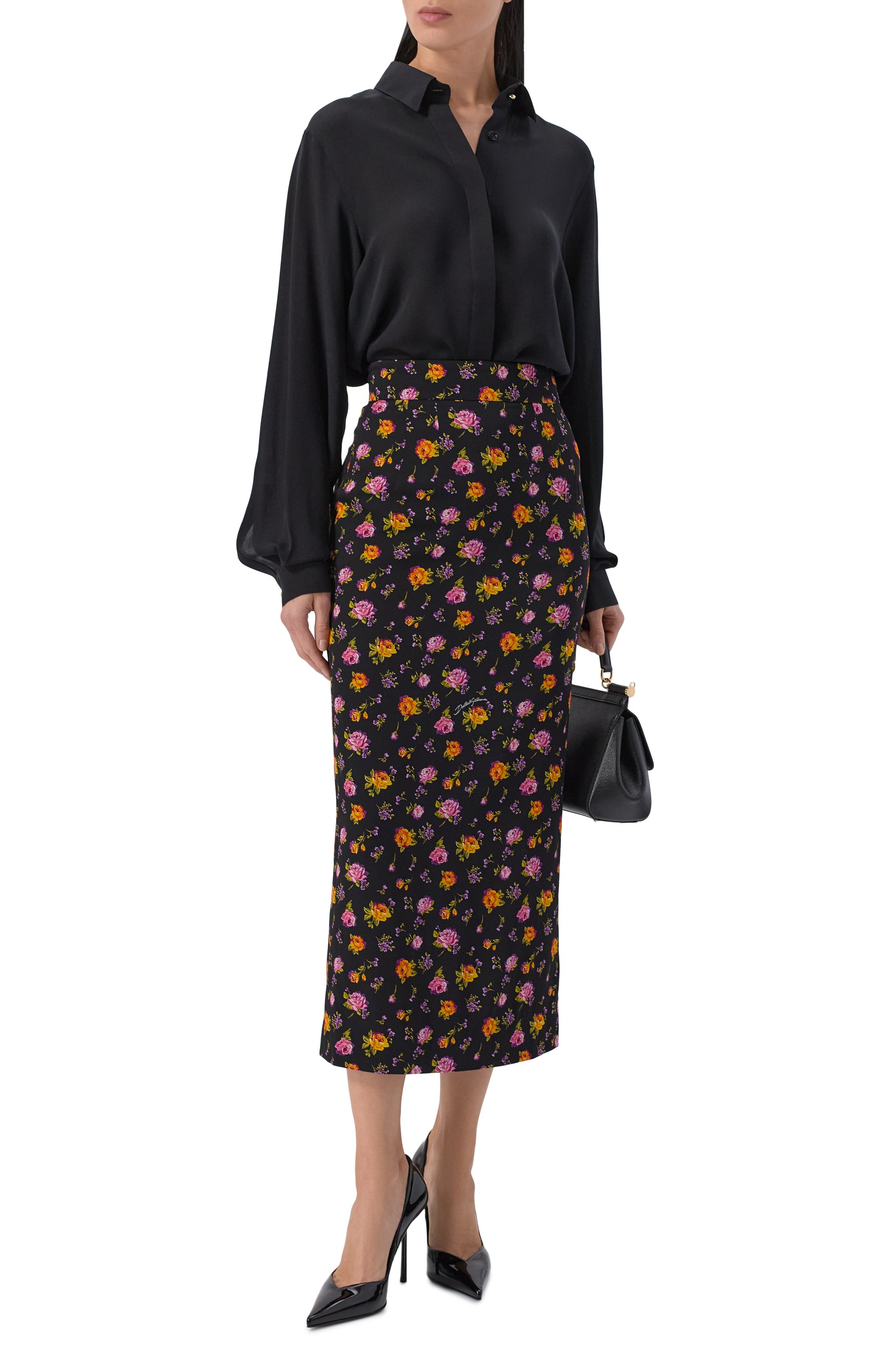 Шелковая юбка DOLCE & GABBANA, арт. F4DCBT/FSA8D, фото 2