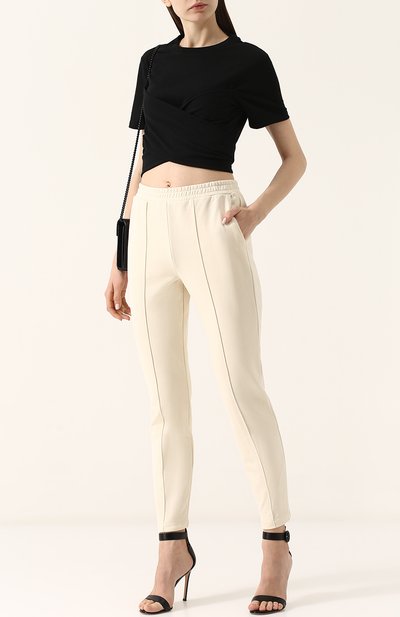 Однотонный хлопковый кроп-топ ALEXANDERWANG.T, арт. 4C481119B0, фото 2