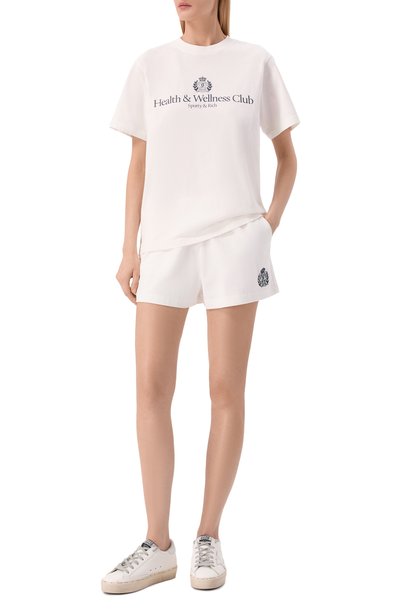 Хлопковая футболка SPORTY AND RICH, арт. T0119712241WH01, фото 2