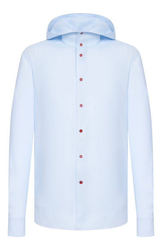 Льняная рубашка Kiton UMCMARH0970102 Голубой UMCMARH0970102