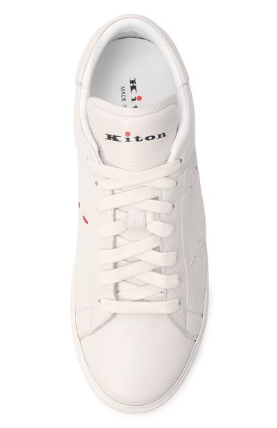 Кожаные кеды KITON, арт. USSA421N0141305, фото 5