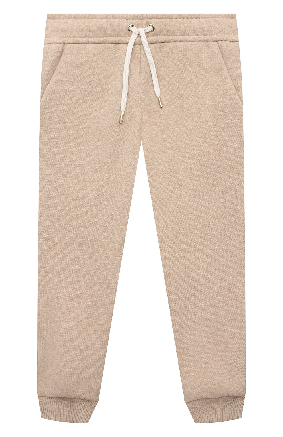 Хлопковые джоггеры CHLOÉ светло-бежевого цвета по цене 19950 руб., арт. C20226, фото 1 Хлопковые джоггеры CHLOÉ, арт. C20226, фото 1