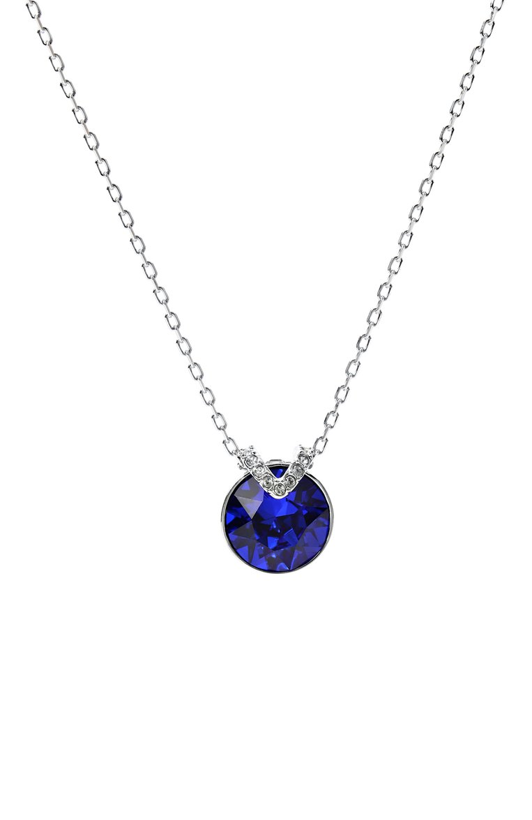 Женская подвеска bella v на цепочке SWAROVSKI синего цвета, арт. 5724286 | Фото 3 (Материал: Кристаллы, Металл; Нос: Не проставлено)