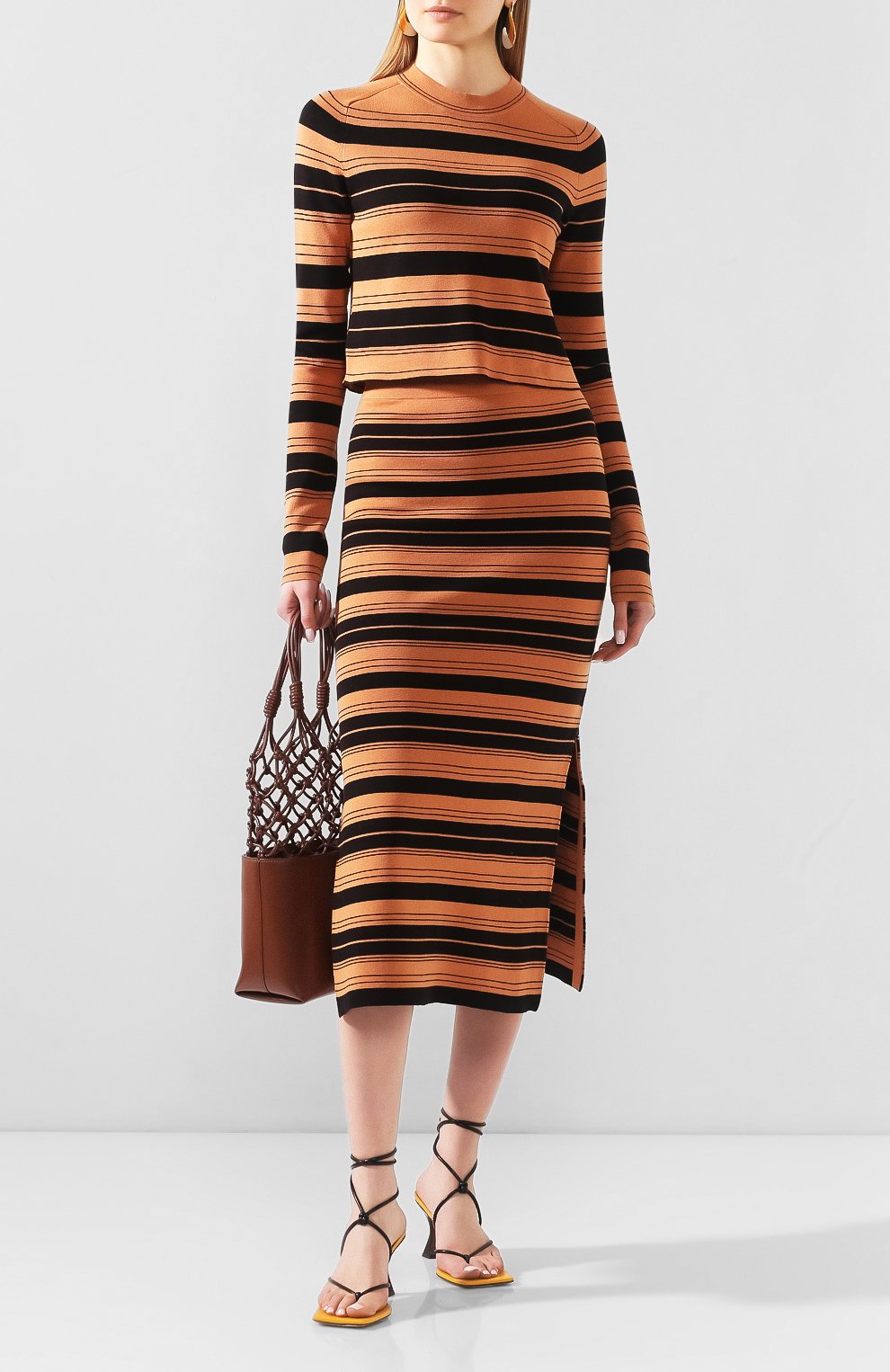 Юбка из смеси шелка и хлопка PROENZA SCHOULER WHITE LABEL, арт. WL2027392-KS047, фото 2