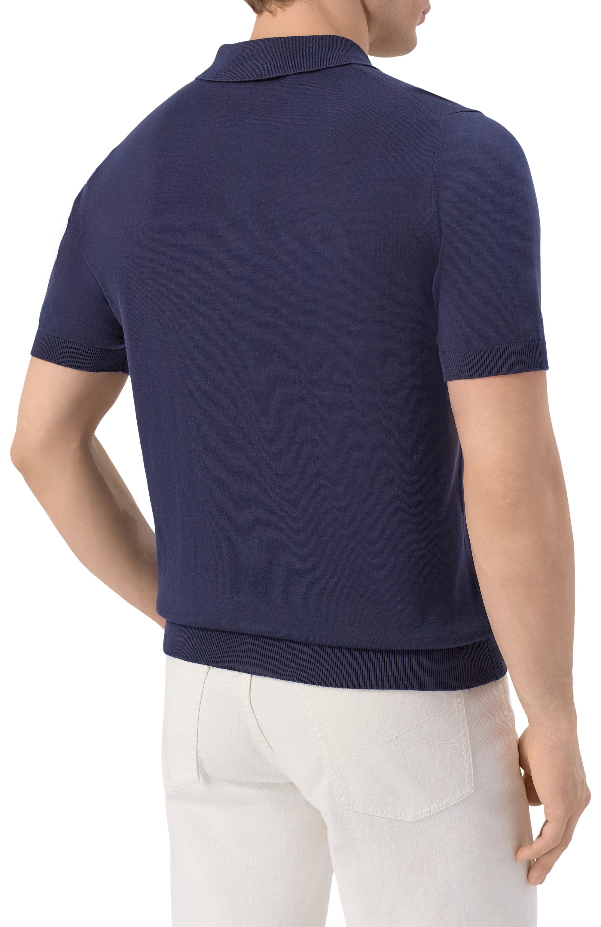 Хлопковое поло ANDREA CAMPAGNA, арт. M5426-8056, фото 4