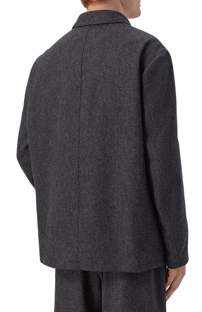 Шерстяной пиджак JIL SANDER темно-серого цвета по цене 386000 руб., арт. J22SW0188/J40333, фото 4 Шерстяной пиджак JIL SANDER, арт. J22SW0188/J40333, фото 4