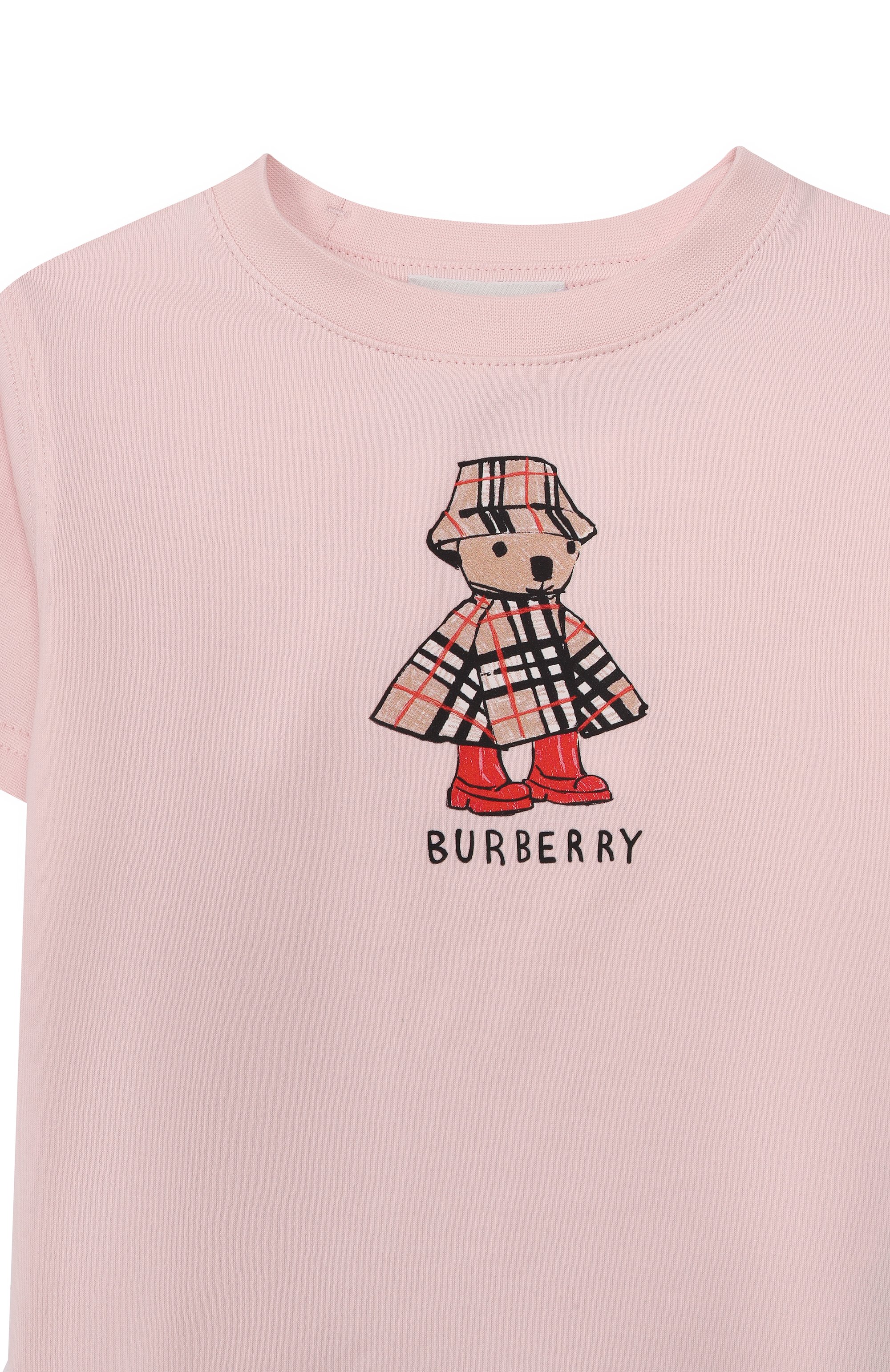 Хлопковая футболка BURBERRY, арт. 8121207, фото 3