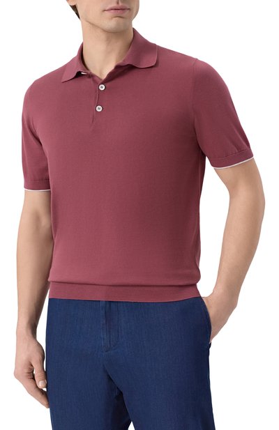 Хлопковое поло BRUNELLO CUCINELLI, арт. M29800125, фото 3