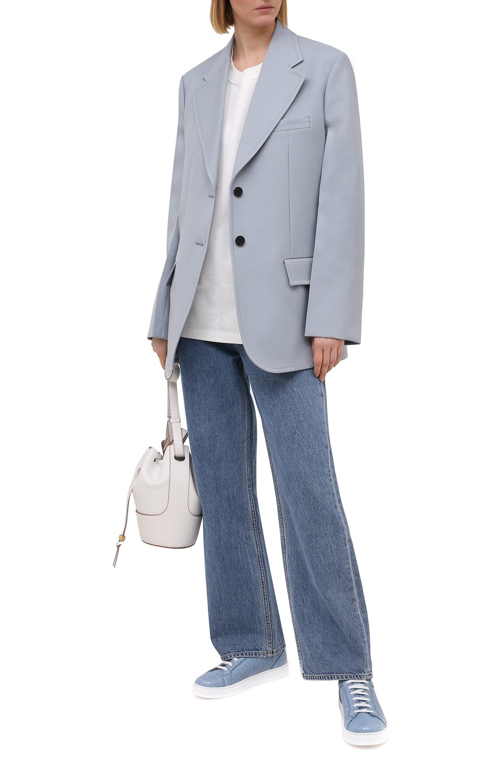 Кеды из кожи крокодила KITON, арт. DSSB0XN00102/CP0R, фото 2