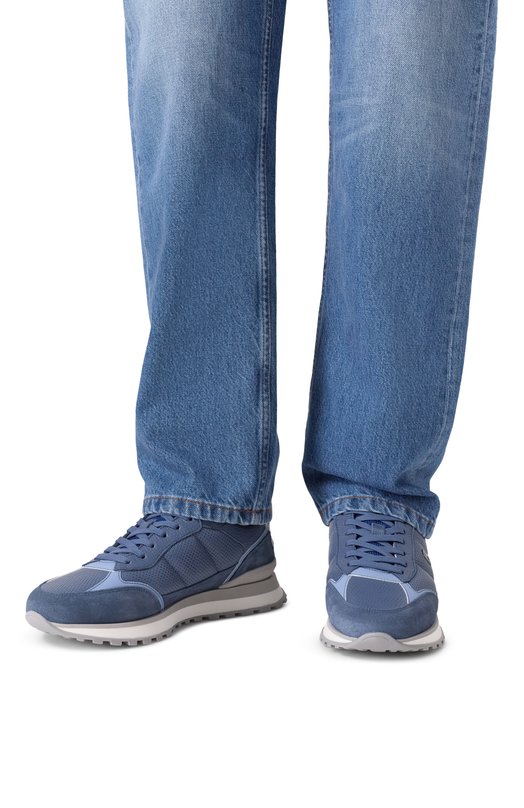 Кожаные кроссовки Newport Bogner 12621405 Синий  12621405 Фото 3