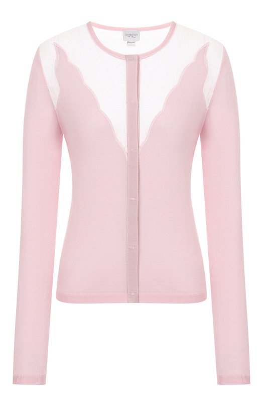 Кардиган из кашемира и шелка Giambattista Valli 25FWPVCM0M17/02CAS Розовый 25FWPVCM0M17/02CAS