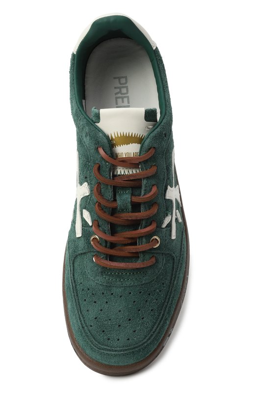 Замшевые кеды Bskt Clay-D Premiata BSKTCLAD/VAR 7687 Зелёный  BSKTCLAD/VAR 7687 Фото 6