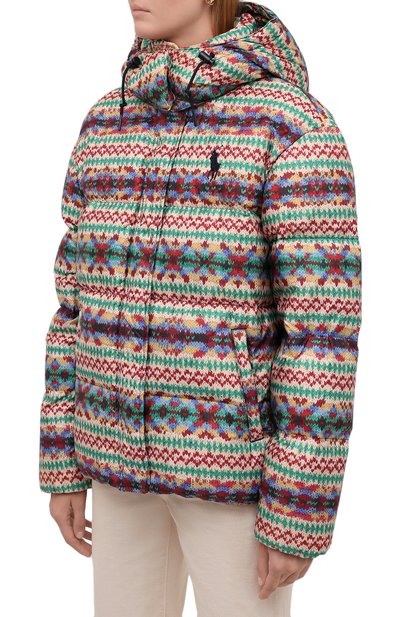 Пуховик POLO RALPH LAUREN разноцветного цвета по цене 59950 руб., арт. 211844806, фото 3 Пуховик POLO RALPH LAUREN, арт. 211844806, фото 3