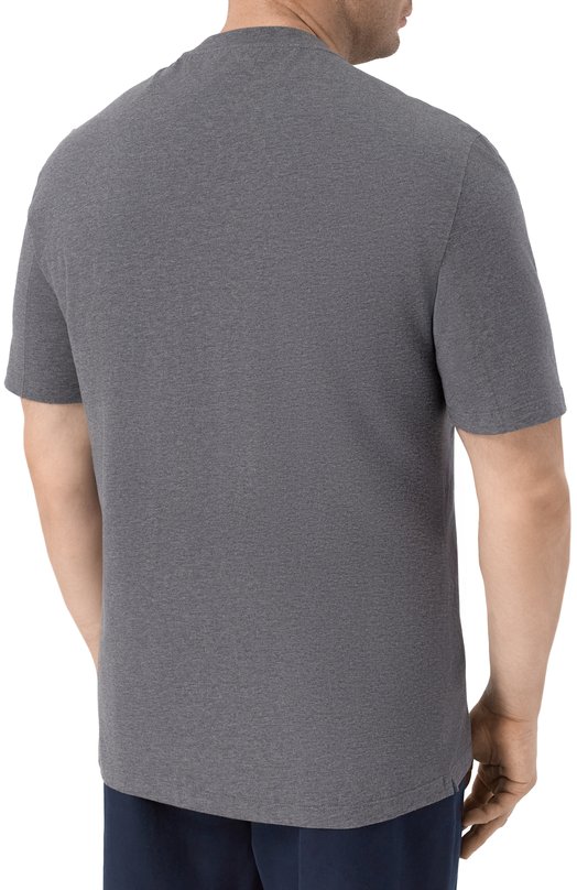 Хлопковая футболка Brunello Cucinelli M0B138520 Серый  M0B138520 Фото 4