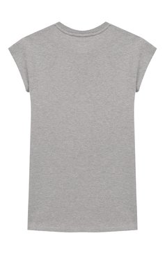 Детское хлопковое мини-платье MARC JACOBS (THE) серого цвета, арт. W12261/2A-5A | Фото 2 (Рукава: Короткие; Материал внешний: Хлопок; Случай: Повседневный; Статус проверки: Проверена категория; Девочки Кросс-КТ: Платье-одежда)