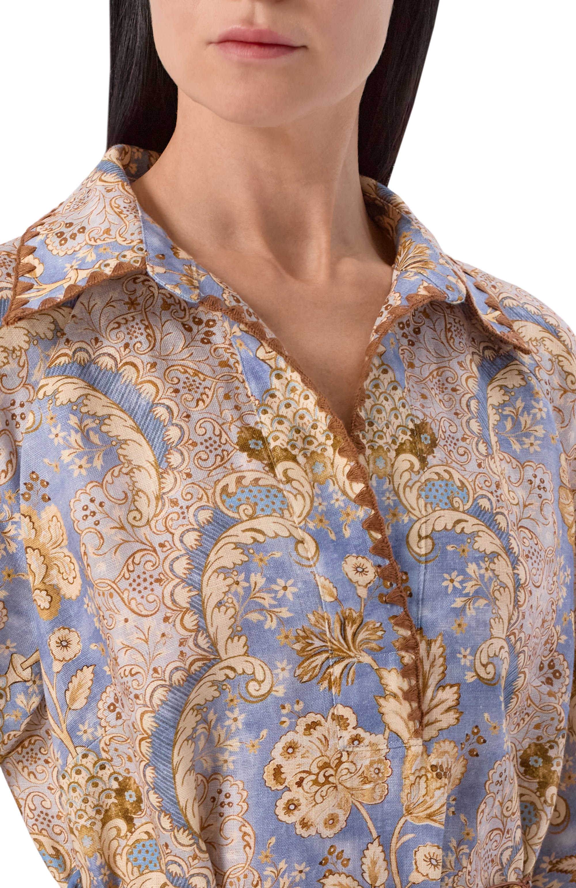 Льняное платье ZIMMERMANN, арт. 5809DRS263, фото 4