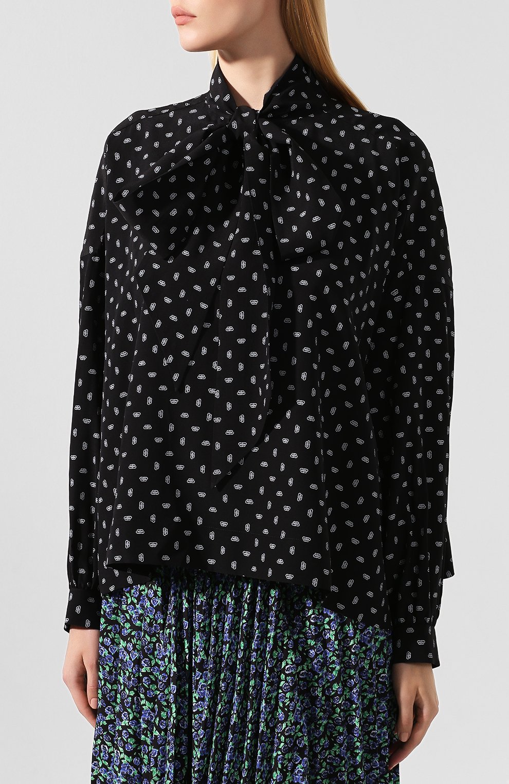 Шелковая блузка BALENCIAGA, арт. 482308/TFLD2, фото 3