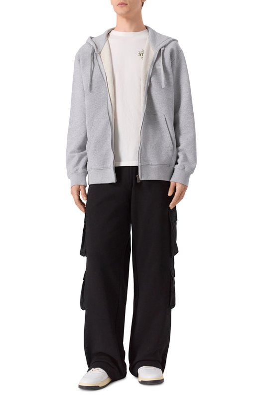 Хлопковая толстовка MC2 Saint Barth MER0002-00130I/MERCER LIGHT Серый  MER0002-00130I/MERCER LIGHT Фото 2