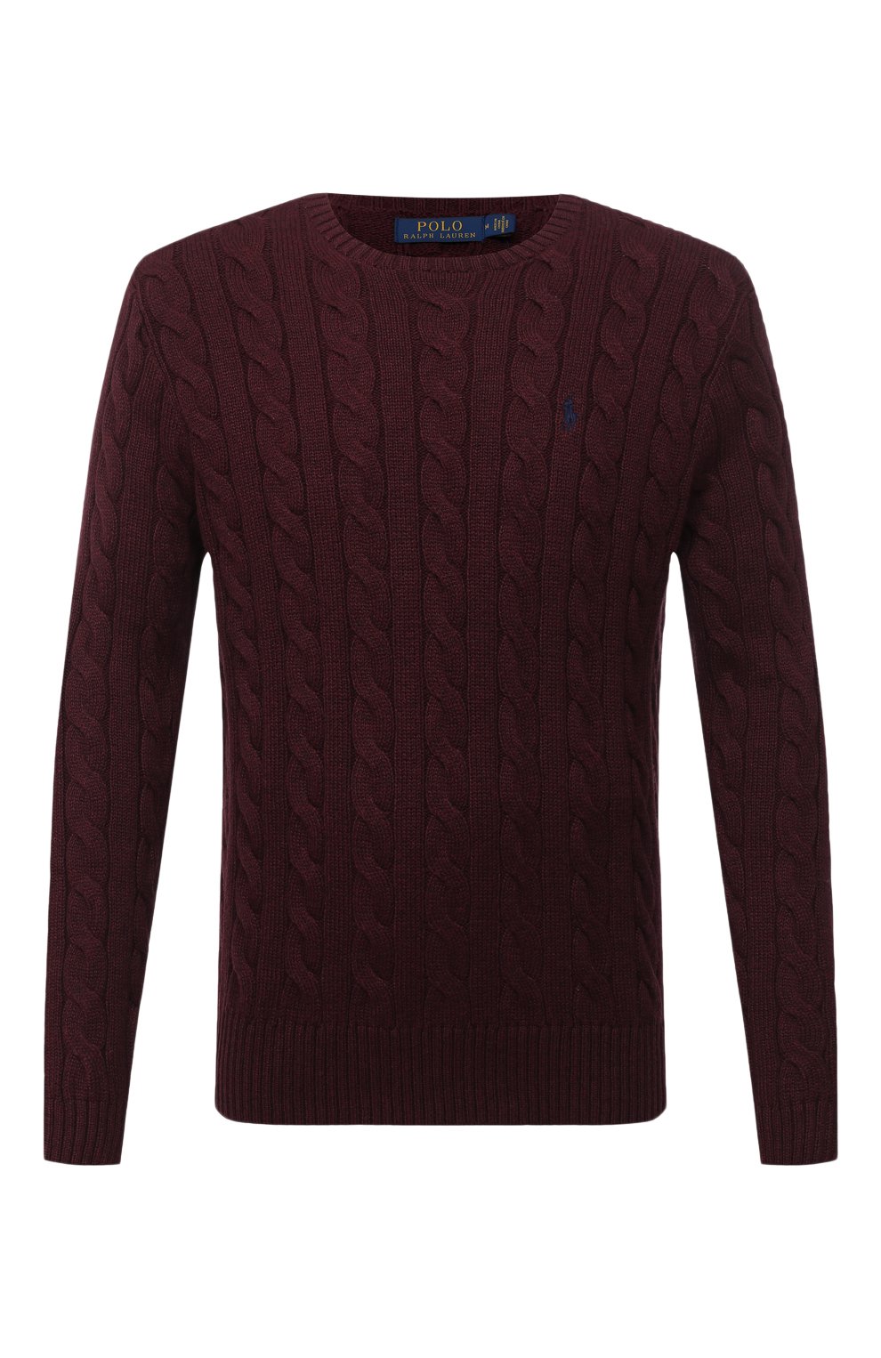 Хлопковый свитер POLO RALPH LAUREN бордового цвета по цене 28400 руб., арт. 710775885, фото 1 Хлопковый свитер POLO RALPH LAUREN, арт. 710775885, фото 1