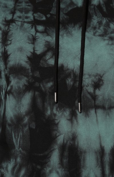Хлопковое худи DRIES VAN NOTEN бирюзового цвета по цене 44900 руб., арт. 222-021121-5612, фото 5 Хлопковое худи DRIES VAN NOTEN, арт. 222-021121-5612, фото 5