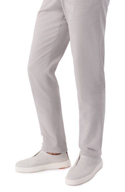 Кожаные кеды cleanic SANTONI, арт. MBCG22006BARTGLB, фото 3