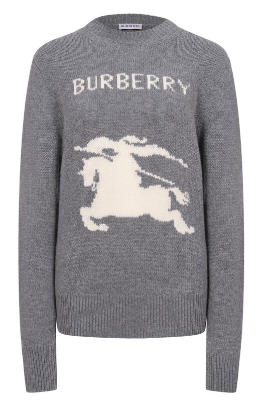 Свитер из шерсти и кашемира Burberry 8104884 Серый 8104884