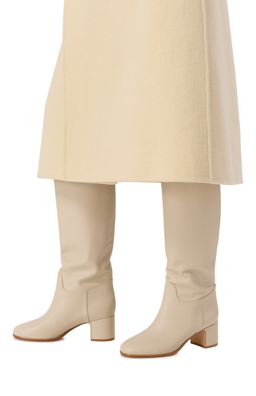 Кожаные сапоги Nuova Mun Casadei 1S405A0511/HIPP0 Кремовый  1S405A0511/HIPP0 Фото 2