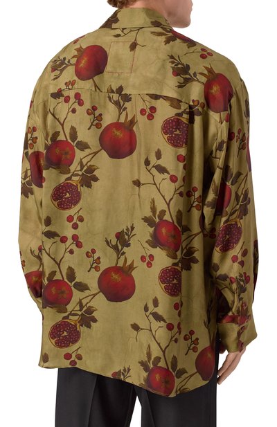 Рубашка UMA WANG хаки цвета по цене 123500 руб., арт. UM1502, фото 4 Рубашка UMA WANG, арт. UM1502, фото 4