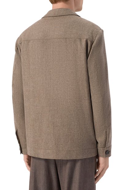 Шерстяная куртка-рубашка BOSS CAMEL темно-бежевого цвета по цене 118500 руб., арт. 50570690, фото 4 Шерстяная куртка-рубашка BOSS CAMEL, арт. 50570690, фото 4